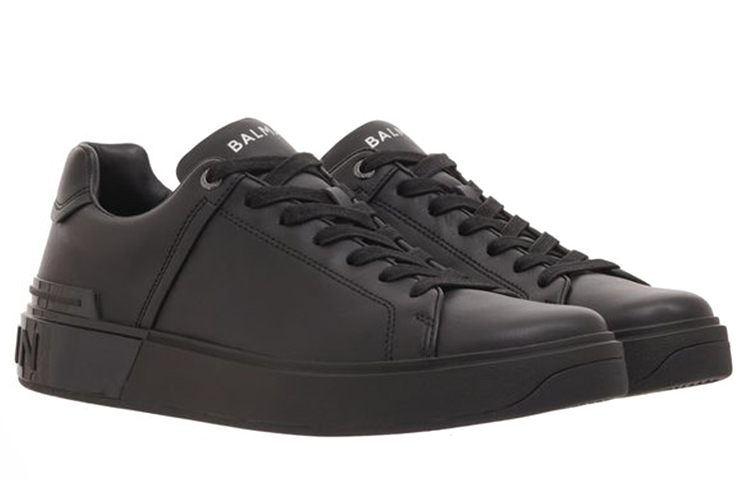 Balmain B-Court 'Black Leather' 圖 3