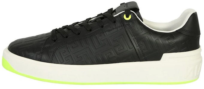 BALMAIN 巴爾曼 B-Court 字母壓花皮革時尚板鞋 黑色 Buy BALMAIN 巴爾曼 B-Court 字母壓花皮革時尚板鞋 黑色