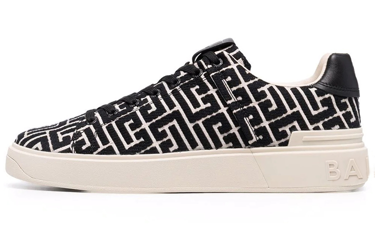 Balmain B-Court 'Black Monogram' WM1VI244TJMS-GFE