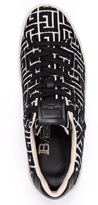 발망 B-코트 블랙 모노그램 (Balmain B-Court Black Monogram) WM1VI244TJMS-GFE Shop 발망 B-코트 블랙 모노그램 (Balmain B-Court Black Monogram) WM1VI244TJMS-GFE