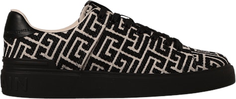 Balmain B-Court 'Black Monogram' XM1VI288TJCM-EDK Balmain B-Court 'Black Monogram' XM1VI288TJCM-EDK