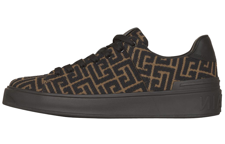 Balmain B-Court 'Khaki Black' WM0VI244TJMSUBK