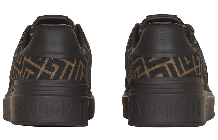 Shop Balmain B-Court 'Khaki Black' WM0VI244TJMSUBK