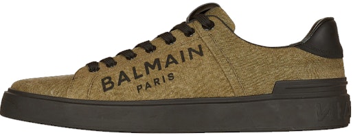 Balmain B-Court 'Khaki Logo Print' YM1VI288TWCLUBK Balmain B-Court 'Khaki Logo Print' YM1VI288TWCLUBK