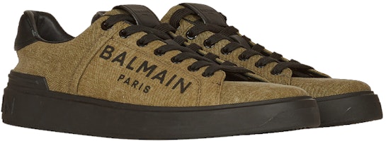 Balmain B-Court 'Cetak Logo Khaki' YM1VI288TWCLUBK Order Balmain B-Court 'Cetak Logo Khaki' YM1VI288TWCLUBK
