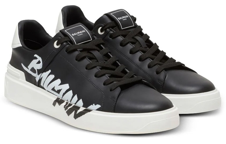 Order Balmain B-Court 'Cetakan - Hitam' BM1VI288LBAL-EAB