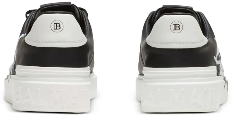Balmain B-Court 'Cetak - Hitam' BM1VI288LBAL-EAB Shop Balmain B-Court 'Cetak - Hitam' BM1VI288LBAL-EAB