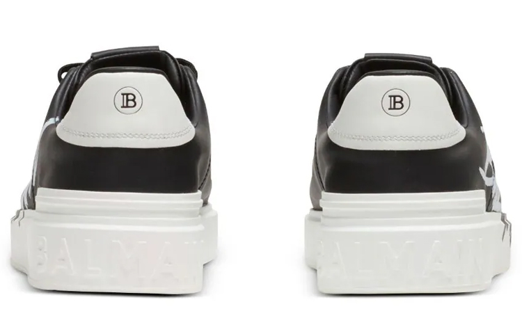 Shop Balmain B-Court 'Cetakan - Hitam' BM1VI288LBAL-EAB