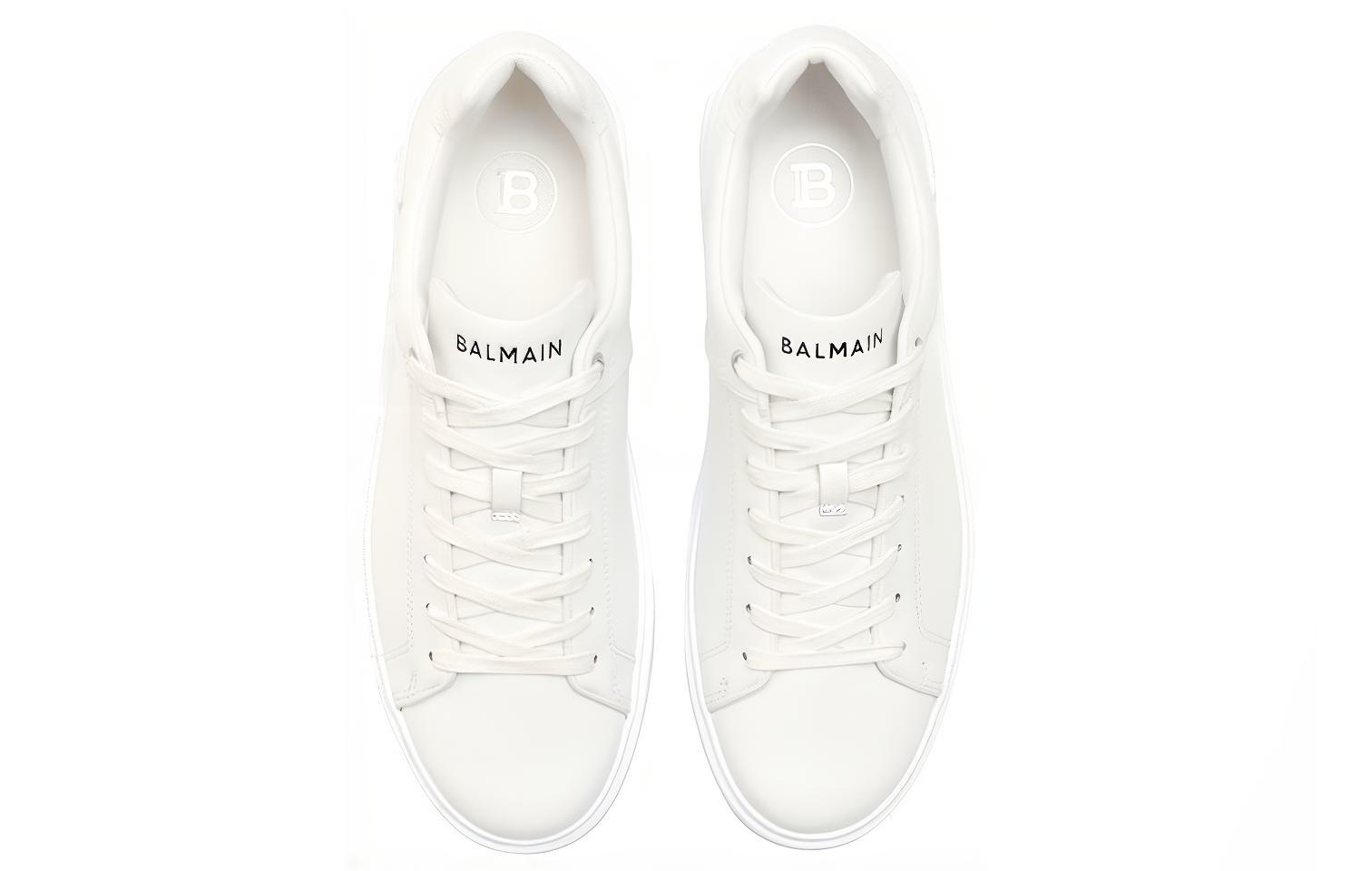 Lookbook 巴尔曼 B-Court 皮革運動鞋 白色