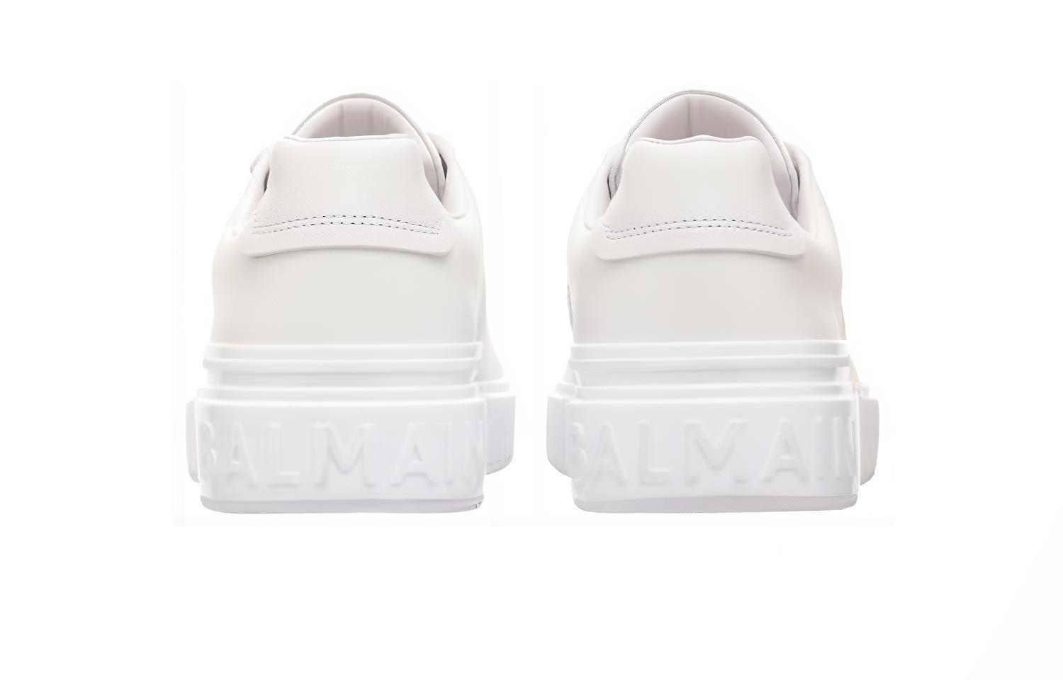 Shop 巴尔曼 B-Court 皮革運動鞋 白色