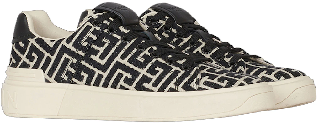 Balmain B-Court Low-Top Jacquard Lelaki Kasut YM1VI288TJCMGFE Order Balmain B-Court Low-Top Jacquard Lelaki Kasut YM1VI288TJCMGFE