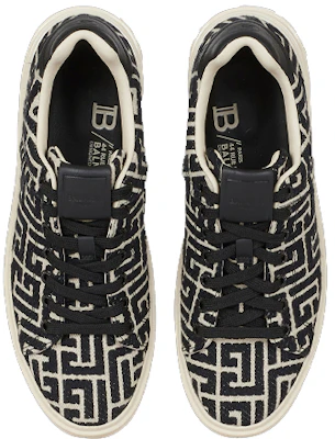 Balmain B-Court Low-Top Jacquard Lelaki Kasut YM1VI288TJCMGFE Lookbook Balmain B-Court Low-Top Jacquard Lelaki Kasut YM1VI288TJCMGFE