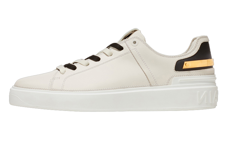 Balmain B-Court Low-Top White Black YM0VI310LTPR0FA