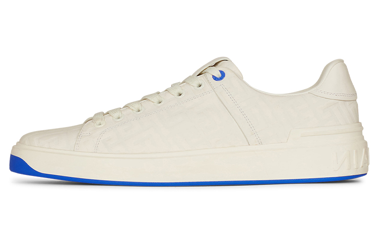 Balmain B-Court Low-Top White Blue YM1VI288LPMC0FA