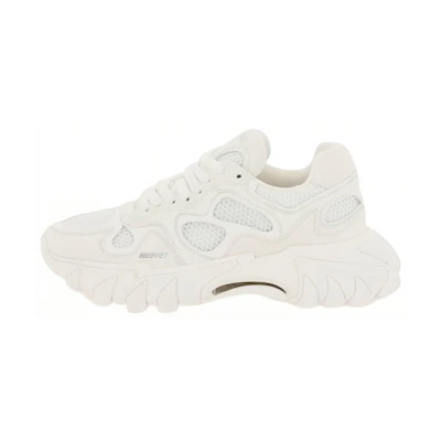 Balmain B-East 'White Leather Logo Strap'