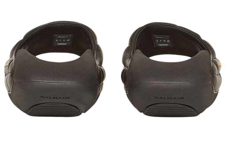 Balmain B-IT Mules Quilted Black 圖 4