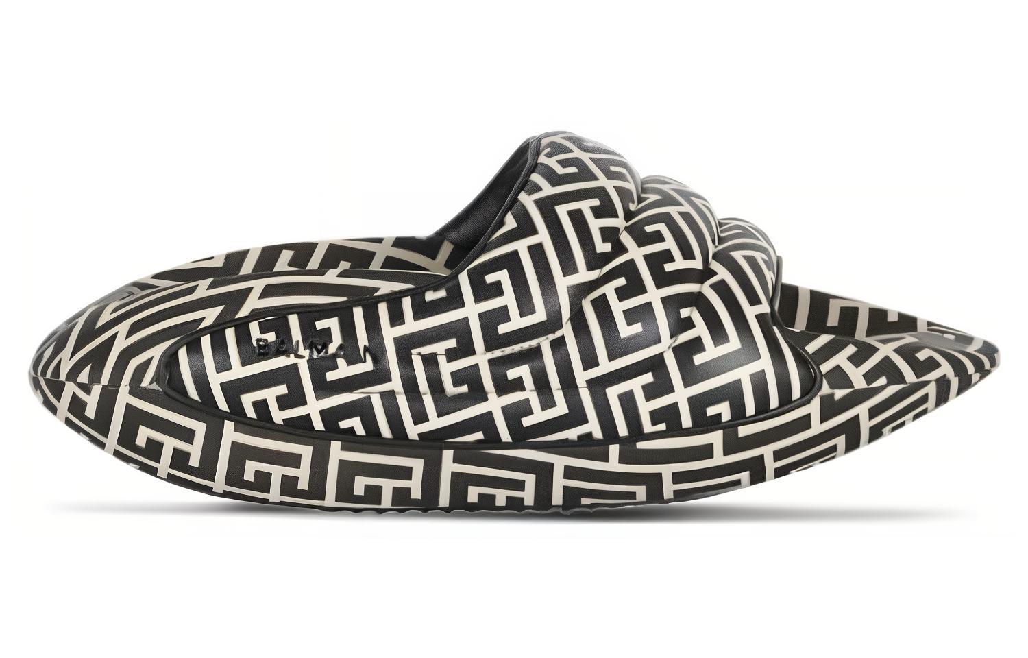 Order BALMAIN巴爾曼 B-IT 舒適時尚 一字拖鞋 男款 白色