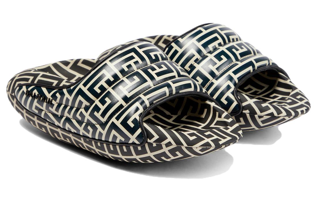 Lookbook BALMAIN巴爾曼 B-IT 舒適時尚 一字拖鞋 男款 白色