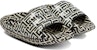 Balmain B-IT Kulit Quilted Mules 'Bicolor Monogram - Hitam Putih' YM1VL299-TVMG-GFE