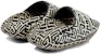 Balmain B-IT Kulit Quilted Mules 'Bicolor Monogram - Hitam Putih' YM1VL299-TVMG-GFE