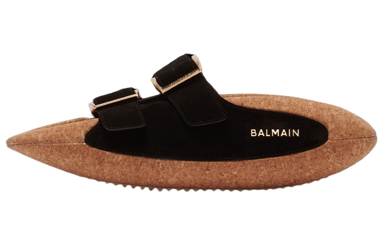 Balmain B-IT Slide 'Black Leather'