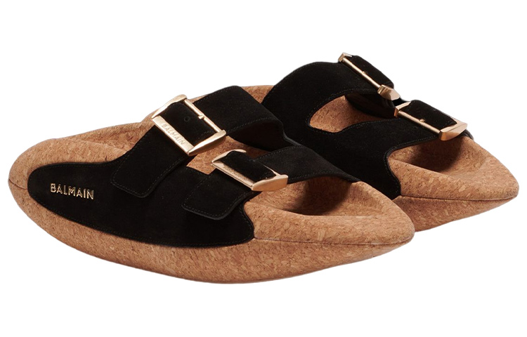 Balmain B-IT Slide 'Black Leather' 圖 2