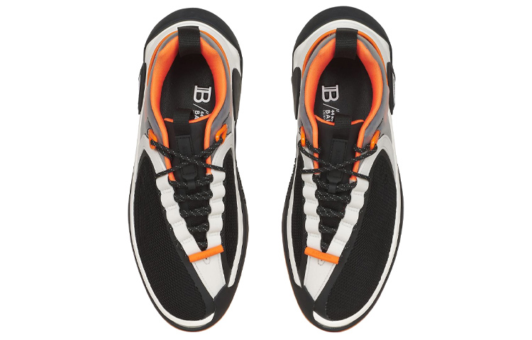 Balmain B-RNNR Low 'Black White Orange' 圖 3