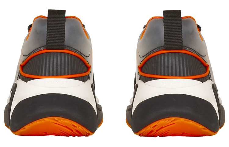Balmain B-RNNR Low 'Black White Orange' 圖 4