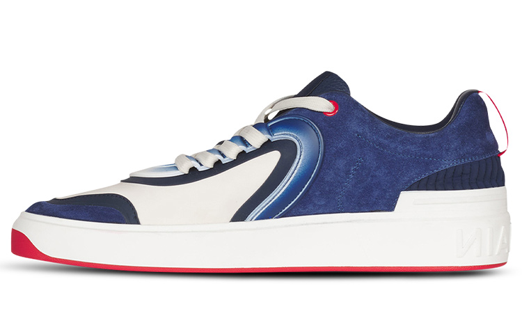 Buy 발망 B-스케이트 '하이썸머' 네이비 (Balmain B-Skate 'High Summer' Navy) XM4VI292LHSCSFA