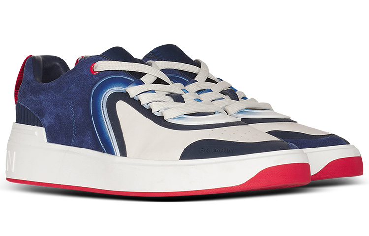 Order 발망 B-스케이트 '하이썸머' 네이비 (Balmain B-Skate 'High Summer' Navy) XM4VI292LHSCSFA