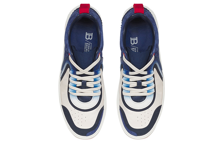 Lookbook 발망 B-스케이트 '하이썸머' 네이비 (Balmain B-Skate 'High Summer' Navy) XM4VI292LHSCSFA