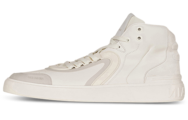 Balmain B-Skate High-Top Sneaker 'White Leather and Suede' XM0VG293LTLC0FA