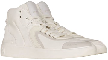 巴尔曼 B-Skate 高帮 '白色绒面' XM1VG293LTLC0FA Lookbook 巴尔曼 B-Skate 高帮 '白色绒面' XM1VG293LTLC0FA