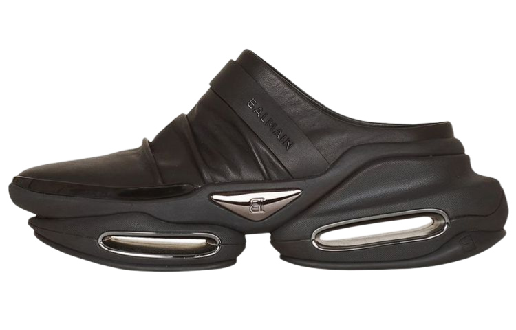 Balmain B-Bold 'Black Fashion Slides'