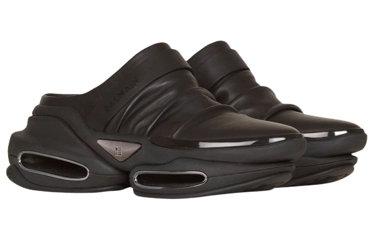 Balmain B-Bold 'Black Fashion Slides' 圖 2