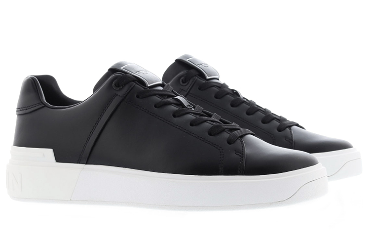 Order 발망 B코트 블랙 컬러블록 (Balmain B Court Black Colorblock) VM1C244LSMMEAB