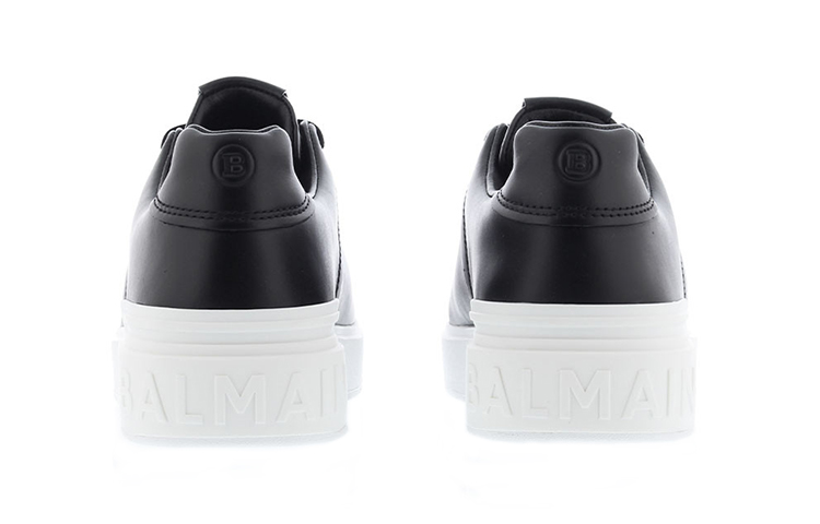 Shop 발망 B코트 블랙 컬러블록 (Balmain B Court Black Colorblock) VM1C244LSMMEAB