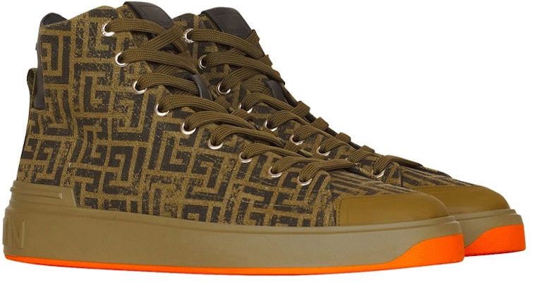 Balmain B-Court 'Khaki' Sepatu Sneakers XM1VG290TCVM7UA Order Balmain B-Court 'Khaki' Sepatu Sneakers XM1VG290TCVM7UA