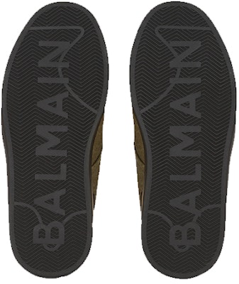 Balmain B-Court 'Cetak Logo Khaki' YM1VI288TWCLUBK Shop Balmain B-Court 'Cetak Logo Khaki' YM1VI288TWCLUBK