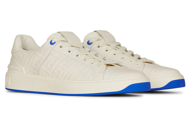 Balmain B-Court Low-Top White Blue 圖 2