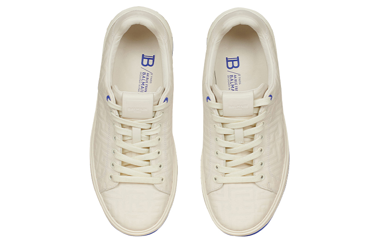 Balmain B-Court Low-Top White Blue 圖 3
