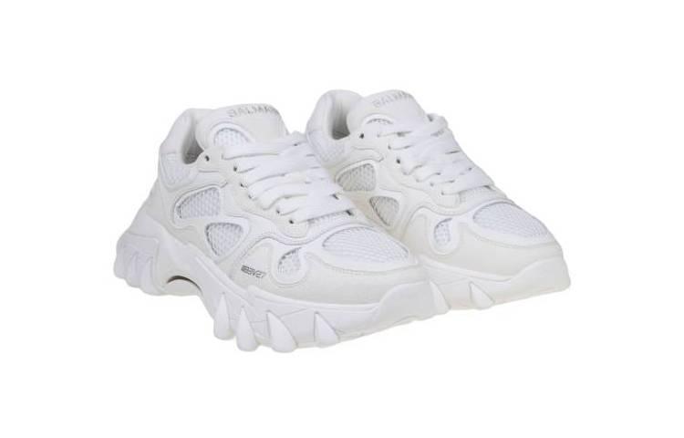 Balmain B-EAST Sneakers 'White Leather and Mesh' 圖 4