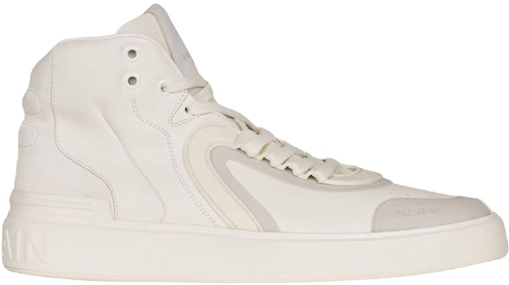 BALMAIN 巴爾曼 B-Skate 高幫絨面革運動板鞋 白色 Order BALMAIN 巴爾曼 B-Skate 高幫絨面革運動板鞋 白色