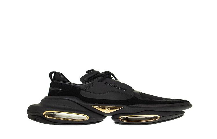 Balmain Balenciaga Triple S 'Bold Black Suede and Leather'