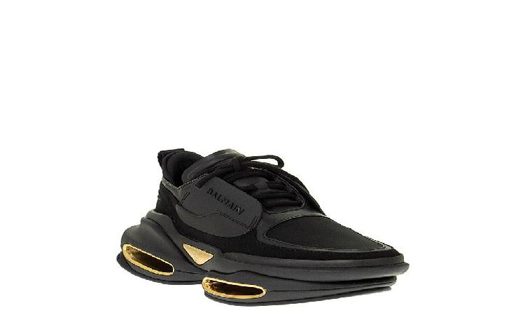 Balmain Balenciaga Triple S 'Bold Black Suede and Leather' 圖 2