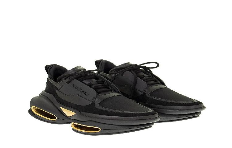 Balmain Balenciaga Triple S 'Bold Black Suede and Leather' 圖 4