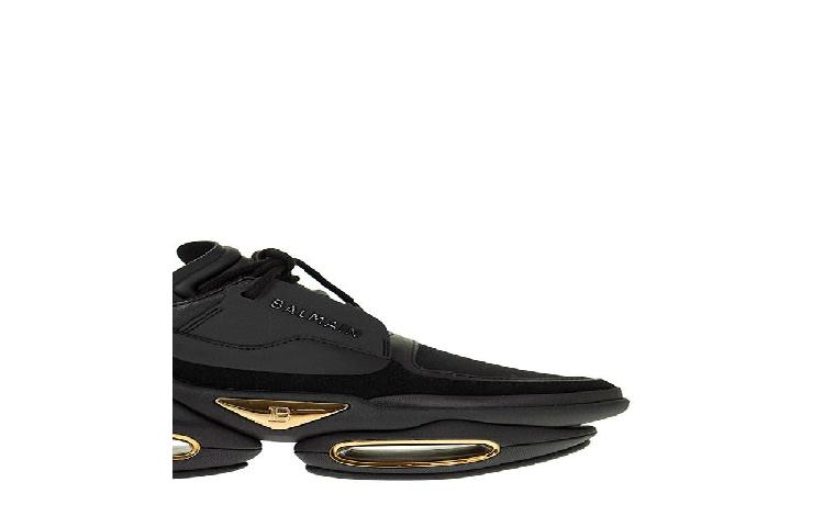 Balmain Balenciaga Triple S 'Bold Black Suede and Leather' 圖 6