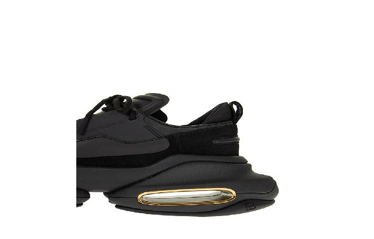 Balmain Balenciaga Triple S 'Bold Black Suede and Leather' 圖 7