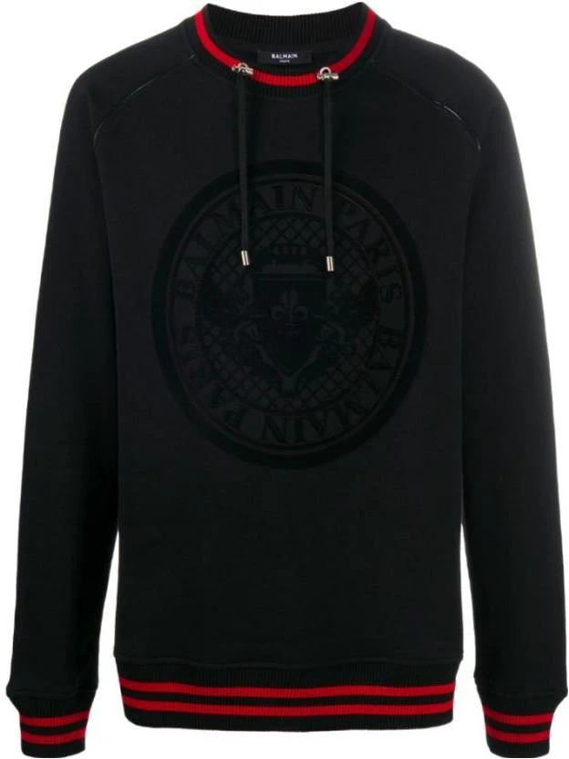 balmain-black-crewneck-logo-sweatshirt-long-sleeve-uh-13136-i326-eae