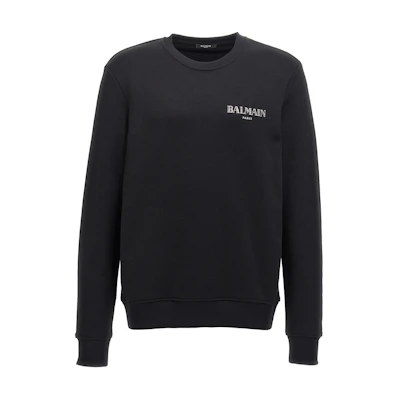 Balmain Black Crewneck Long Sleeve Sweatshirt DH1JQ040-GD84-EAC
